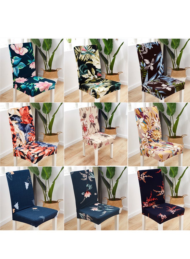 Dust Proof Dining Chair Cover Set Flore Printed Bohemian Chair Cover - Image 3